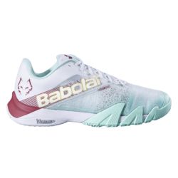 CHAUSSURES DE PADEL BABOLAT JET PREMURA 2 JUAN LEBRON 24 White/Red Dahlia