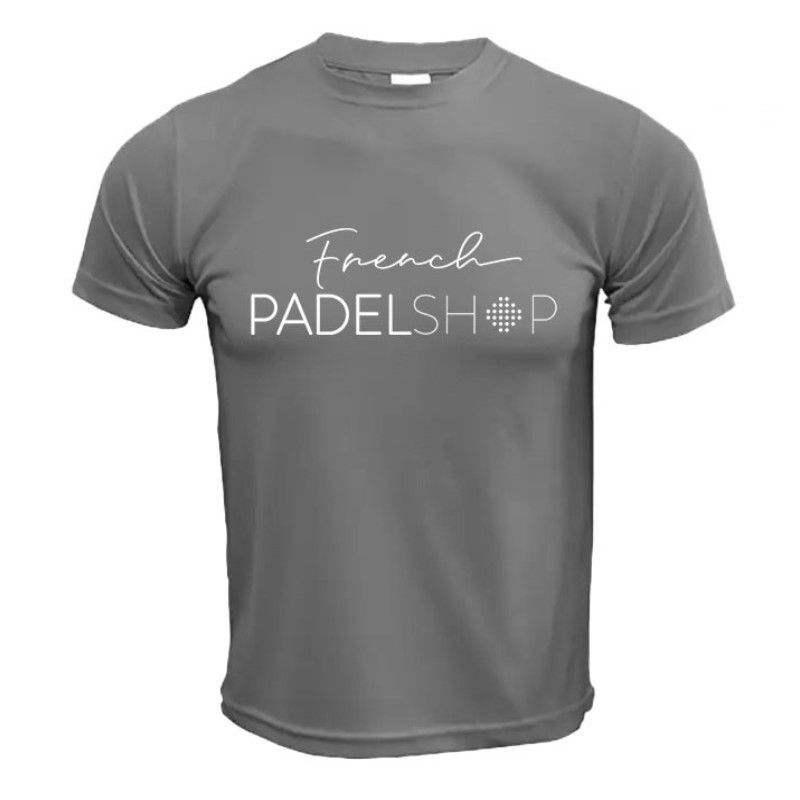 T-SHIRT FRENCH PADEL SHOP COMPETITION GRIS