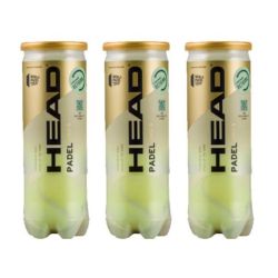 LOT DE 3 TUBES DE BALLES HEAD PADEL PRO S