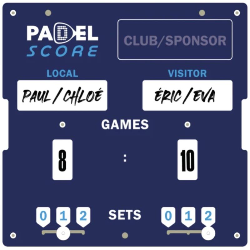 TABLEAU DE SCORE PADEL SCORE