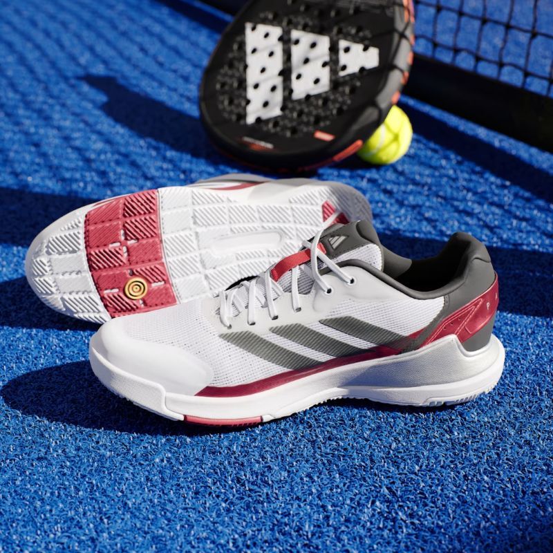 CHAUSSURES DE PADEL ADIDAS CRAZYQUICK LS PADEL BLANC/NOIR/ROUGE