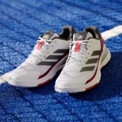 CHAUSSURES DE PADEL ADIDAS CRAZYQUICK LS PADEL BLANC/NOIR/ROUGE