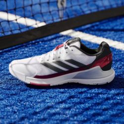 CHAUSSURES DE PADEL ADIDAS CRAZYQUICK LS PADEL BLANC/NOIR/ROUGE