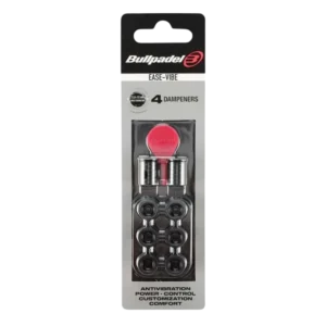 Antivibrateurs padel Bullpadel Ease Vibe noirs pour améliorer le confort de jeu et réduire les chocs