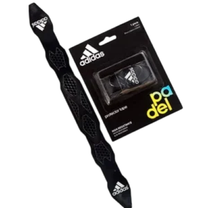 Protecteur Adidas Antishock noir conçu pour absorber les impacts et prolonger la durée de vie de la raquette de padel