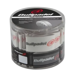 Boite de protecteurs Bullpadel Frame Protector noirs et transparents pour préserver raquette de padel contre les chocs et rayures