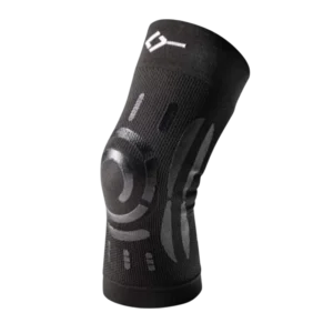 Genouillere Floky Knee Support gauche noire pour protection articulaire stabilité du genou et soutien musculaire pendant l’activité sportive