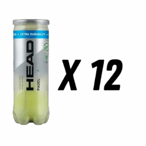 LOT DE 12 TUBES DE BALLES HEAD PADEL PRO+