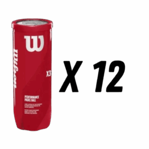 LOT DE 12 TUBES DE BALLES WILSON PERFORMANCE PADEL X3 - OOS