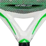 Raquette padel Adidas Adipower Light 3.3 vue du manche modèle léger haute précision pour joueurs techniques