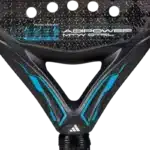 Raquette padel Adidas Adipower Multiweight CTRL 3.4 avec poids ajustables modèle de contrôle personnalisable vue manche