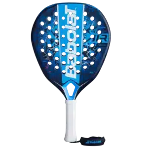 Raquette padel Babolat Air Vertuo 2.5 dominante bleue, design dynamique et cadre arrondi