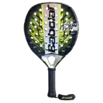 Raquette padel Babolat Counter Viper 2.5 noir et jaune forme ronde cadre renforcé