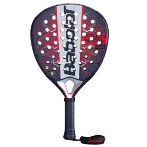Raquette padel Babolat Technical Veron 2.5 rouge inserts noirs structure diamant et design haut de gamme