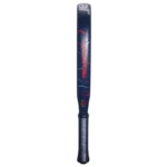 Raquette padel Babolat Technical Veron 2.5 rouge inserts noirs structure diamant et design haut de gamme vue tranche