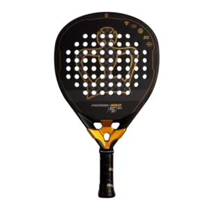 Raquette padel Black Crown Patron Gold 2025 modèle premium combinant puissance et contrôle avec design doré élégant idéale pour joueurs avancés