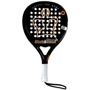 Raquette padel Black Crown Piton Junior modèle léger et maniable spécialement conçu pour les jeunes joueurs débutants recherchant confort et contrôle