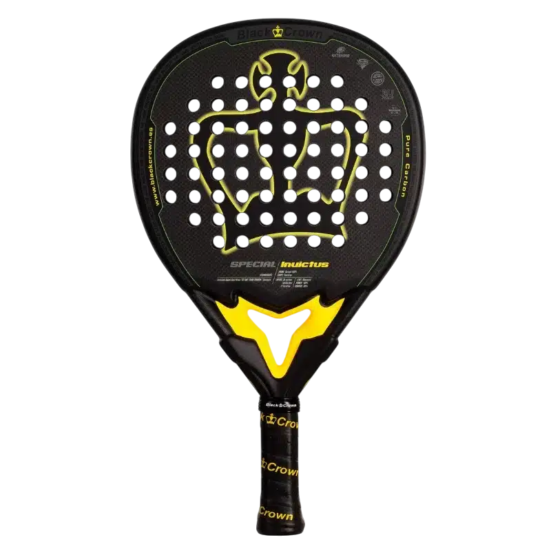 raquette-padel-black-crown-special-Invictus-2025 Raquette padel Black Crown Special Invictus 2025 modèle innovant offrant puissance précision et confort pour joueurs confirmés en quête de performance