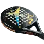 Raquette padel Drop Shot Tiger 2.0 vue du cadre modèle puissant et maniable pour joueurs au style offensif
