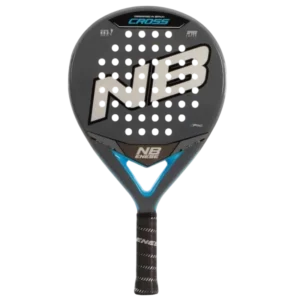 Raquette padel Enebe Cross Blue avec forme ronde confort et maniabilité pour joueur polyvalent