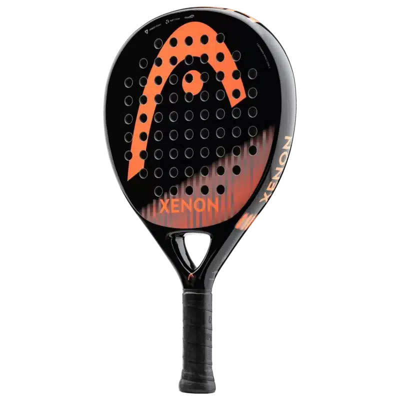 Raquette padel Head Xénon vue de coté design sobre et performances équilibrées pour joueurs en progression