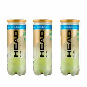 LOT DE 3 TUBES DE BALLES HEAD PADEL PRO S+