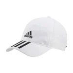 Casquette Adidas 3 Stripes blanche avec logo brodée un classique de la marque