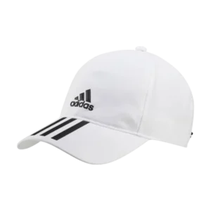 Casquette Adidas 3 Stripes blanche avec logo brodée un classique de la marque