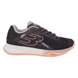 Chaussures de padel Bullpadel Pearl Vibram 25I noir modèle féminin léger respirant et stable avec semelle Vibram haute performance