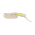 Dual Pro Grip ShockOut blanc et jaune grip de padel haute performance offrant adhérence confort et absorption pour un meilleur contrôle du jeu vue de la bande enroulée
