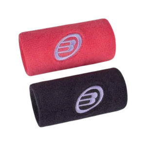 Poignet éponge Bullpadel XL rouge et bleu marine pour une solution efficace et confortable pour rester au sec