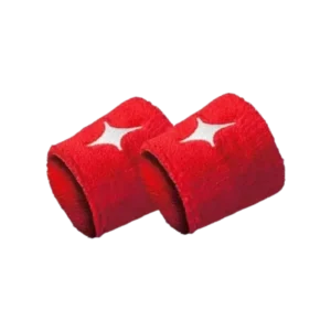 Poignet éponge Starvie rouge et blanc accessoire padel absorbant et confortable idéal améliorer la prise en main