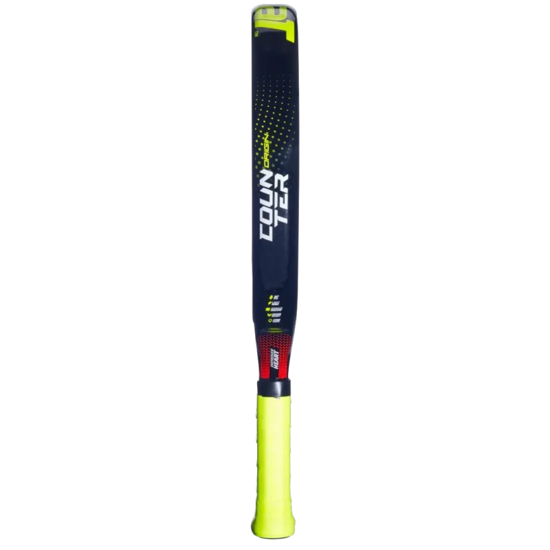 Raquette padel Babolat Counter Origin 2025 forme ronde idéale pour les joueurs défensifs recherchant contrôle et résistance vue tranche