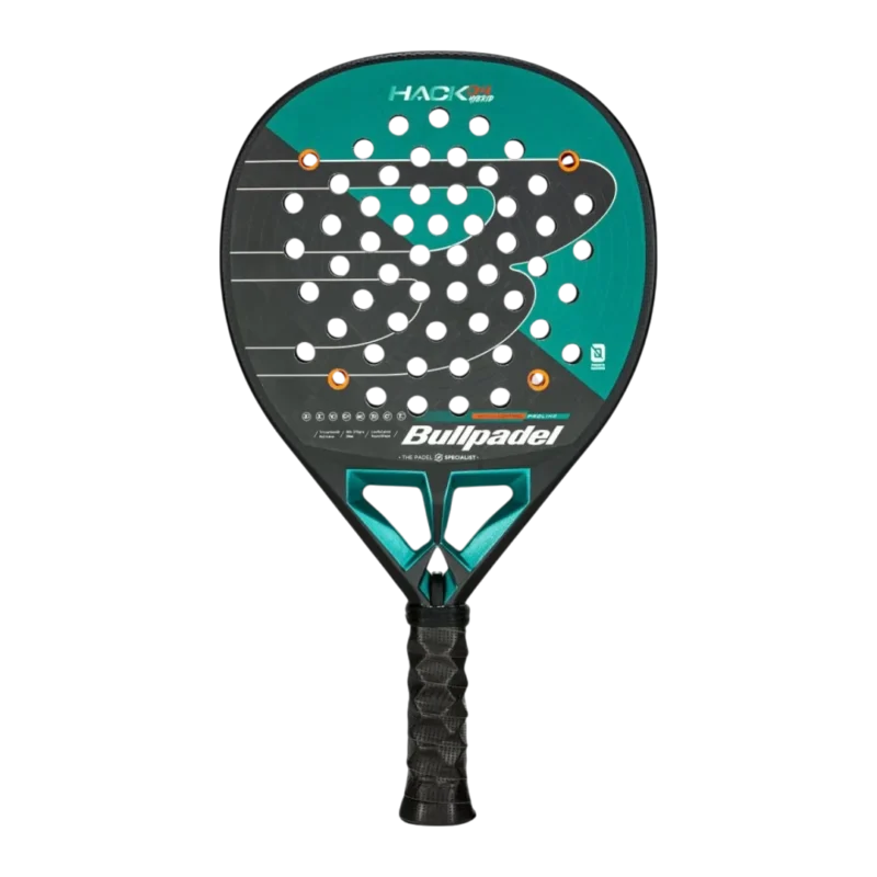 Raquette padel Bullpadel Hack 04 Hybrid 2025 modèle innovant combinant puissance et contrôle, offrant un équilibre optimal et une maniabilité supérieure
