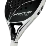 Raquette padel Starvie Aquila EVA Soft 2025 modèle confortable et maniable offrant un excellent contrôle et une bonne absorption des vibrations vue manche