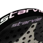 Raquette padel StarVie Kenta Eternal Pro 2024 modèle haut de gamme offrant un équilibre parfait entre puissance et contrôle vue tête