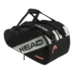 Sac de padel Head Team noir et blanc spacieux et pratique avec de nombreux rangements pour votre matériel de padel