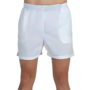 Short Bullpadel Lleno blanc short de padel léger respirant et confortable pour joueurs exigeants