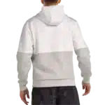 Sweat-shirt Bullpadel Boyal coloris gris et blanc vêtement de padel confortable respirant et stylé pour joueurs passionnés vue dos