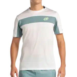 T-shirt Bullpadel Libio blanc t-shirt padel respirant léger et ergonomique