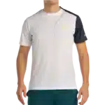 T-shirt Bullpadel Llico blanc t-shirt de padel léger respirant et ergonomique pour un confort continu