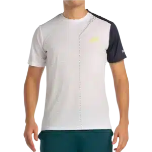T-shirt Bullpadel Llico blanc t-shirt de padel léger respirant et ergonomique pour un confort continu