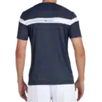 T-shirt Bullpadel Lyn bleu marine t-shirt de padel respirant léger et ergonomique pour performance et style vue dos