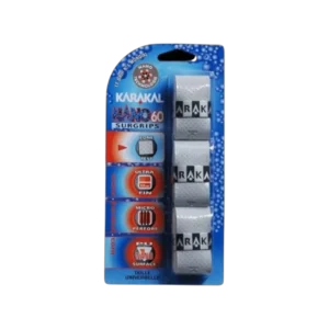 Tripack de surgrips Karakal Nano 60 gris pour une meilleur protection du manche de vos raquettes de padel et une prise optimale