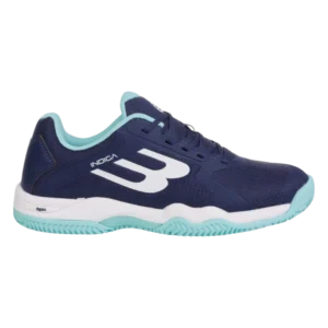 Chaussures de padel Bullpadel Indiga W 25I bleu conçues pour offrir confort stabilité et légèreté aux joueuses de padel