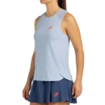 Débardeur Bullpadel Conso bleu ciel vêtement de padel respirant et léger au design moderne et confortable vue coté
