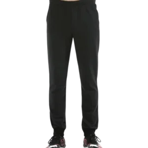 Pantalon Bullpadel Imano Junior noir qui associe confort style et liberté de mouvement
