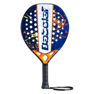 Raquette padel Babolat Alioth Junior 2025 bleu et orange pensée pour les jeunes champions en herbe