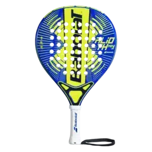 Raquette padel Babolat Alioth Mini Junior 2025 jaune et bleu l’outil parfait pour initier les plus petits au padel dès leur plus jeune âge