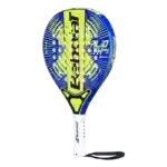 Raquette padel Babolat Alioth Mini Junior 2025 jaune et bleu l’outil parfait pour initier les plus petits au padel dès leur plus jeune âge vue coté
